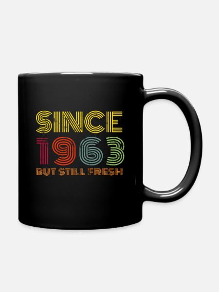 1963 birthday - Full Colour Mug - black