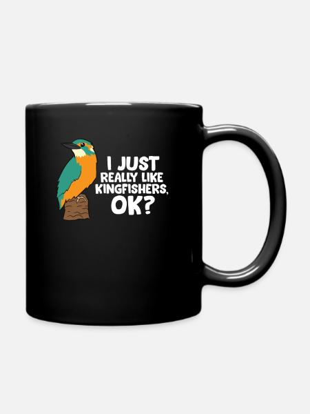 Ich Mag Nur Eisvögel Ok? Liebe Eisvögel - Tasse einfarbig - Schwarz
