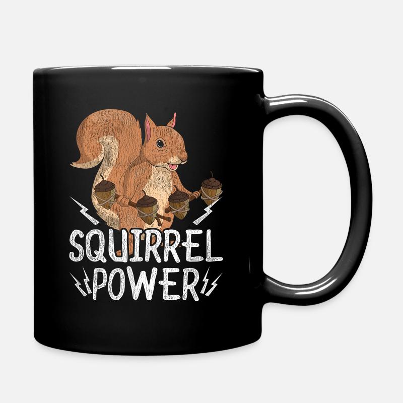 Eichhörnchen Niedliches Tier - Tasse einfarbig - Schwarz