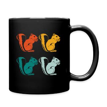 Squirrel animals - Full Colour Mug - black - Right