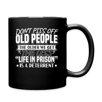 Cadeau de grand-père drôle de grand-père de personnes âgées - Mug uni - noir - Droite