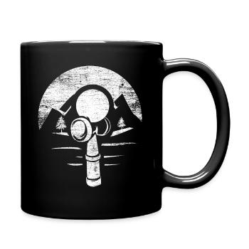 Kendama - Tasse einfarbig - Schwarz - Rechts