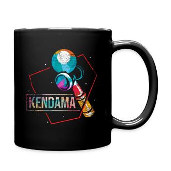 Kendama - Tasse einfarbig - Schwarz - Rechts