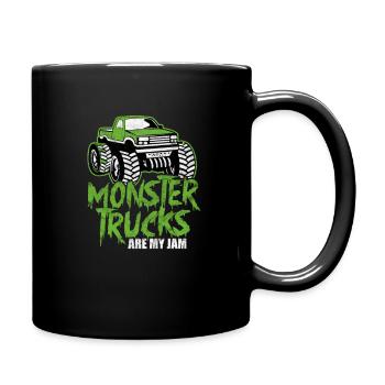 Monstertruck Auto Truck Monster Motorsport - Tasse einfarbig - Schwarz - Rechts