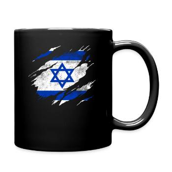 Drapeau d’Israël - Mug uni - noir - Droite