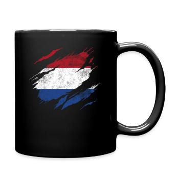 Pays-Bas Pavillon - Mug uni - noir - Droite