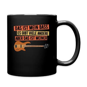 Bass Bassist - Tasse einfarbig - Schwarz - Rechts