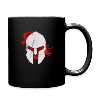 Sparta Warrior Fitness Workout Romans - Full Colour Mug - black - Right