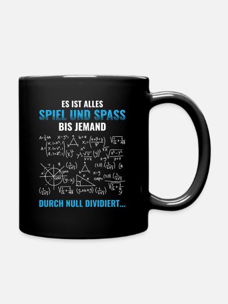 Mathematik Lehrer Mathematiker - Tasse einfarbig - Schwarz