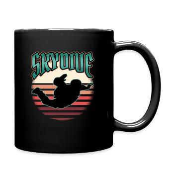 Cadeau drôle de parachute de parapente - Mug uni - noir - Droite