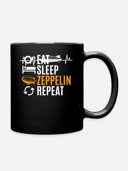 Zeppelin - Tasse einfarbig - Schwarz