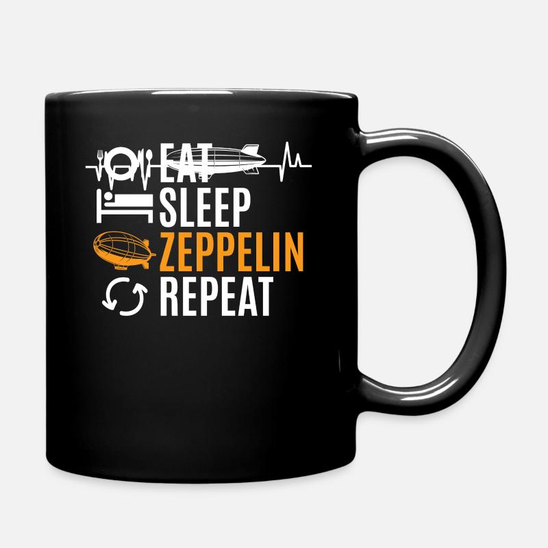 Zeppelin - Tasse einfarbig - Schwarz