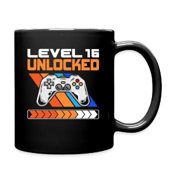 16e anniversaire Niveau 16 Débloqué 16 ans - Mug uni - noir - Droite