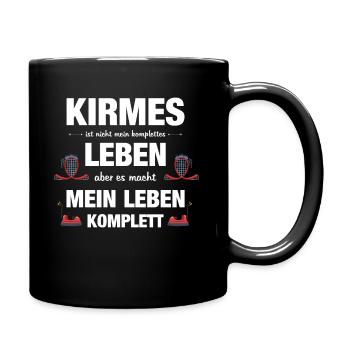 Schausteller Kirmes Vergnügungspark Geschenk - Tasse einfarbig - Schwarz - Rechts
