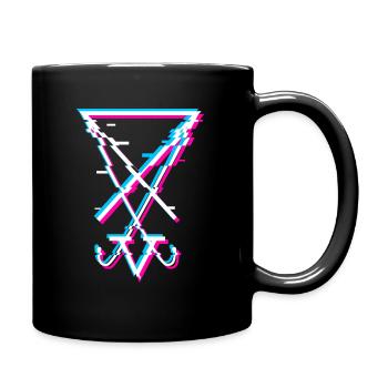 Sigil of Lucifer Aesthetic Goth Satanist Gift - Full Colour Mug - black - Right
