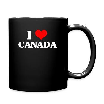 I Love Canada Anime Meme Gift - Full Colour Mug - black - Right
