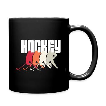 hockey feldhockey hockeyschläger sport eishockey - Tasse einfarbig - Schwarz - Rechts