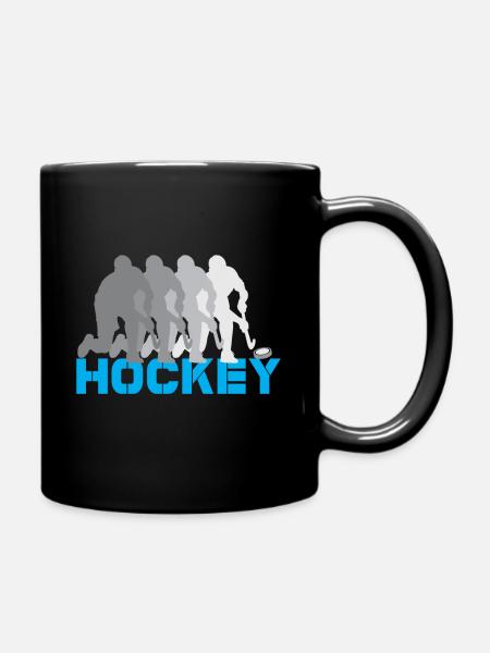 hockey hockey sur gazon hockey bâton sport hockey sur glace - Mug uni - noir