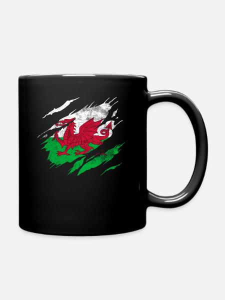 Pays de Galles Drapeau - Mug uni - noir