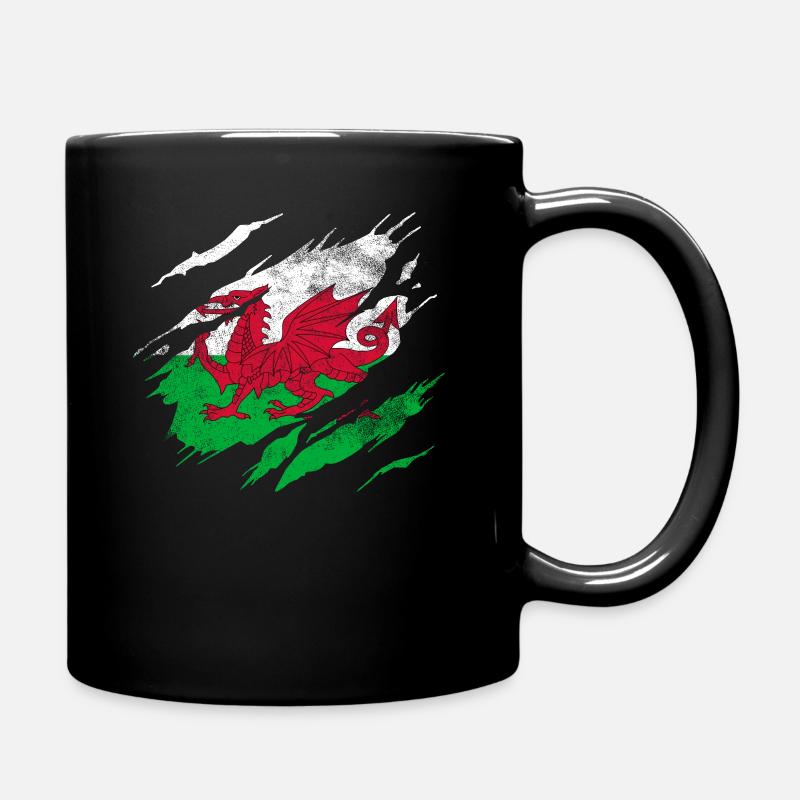 Pays de Galles Drapeau - Mug uni - noir