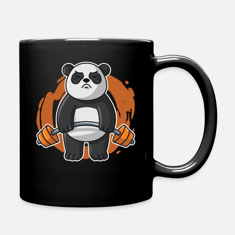 Panda Fitness Gym Workout Workout Hommes - Mug uni - noir
