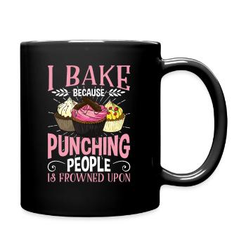Cuisson de l'humour de boulanger de petit gâteau rugueux - Mug uni - noir - Droite