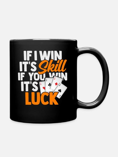 Poker - Tasse einfarbig - Schwarz