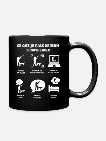 Chasse temps libre - Mug uni - noir
