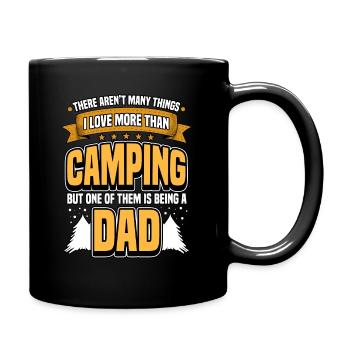 campeur - Mug uni - noir - Droite