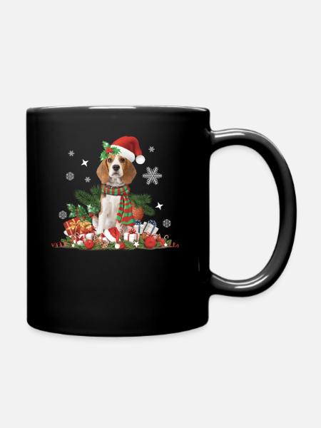 Noël Beagle - Mug uni - noir