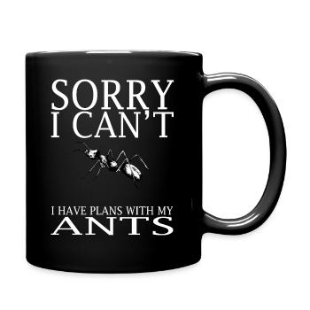 T-shirt drôle de fourmis - Mug uni - noir - Droite