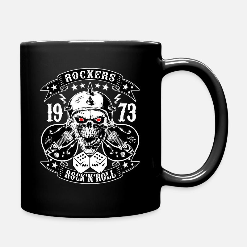 Rockabilly Vintage Rocker Rock N Roll Psychobilly - Tasse einfarbig - Schwarz