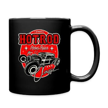 Rockabilly Oldtimer Rocker Rock N Roll - Tasse einfarbig - Schwarz - Rechts