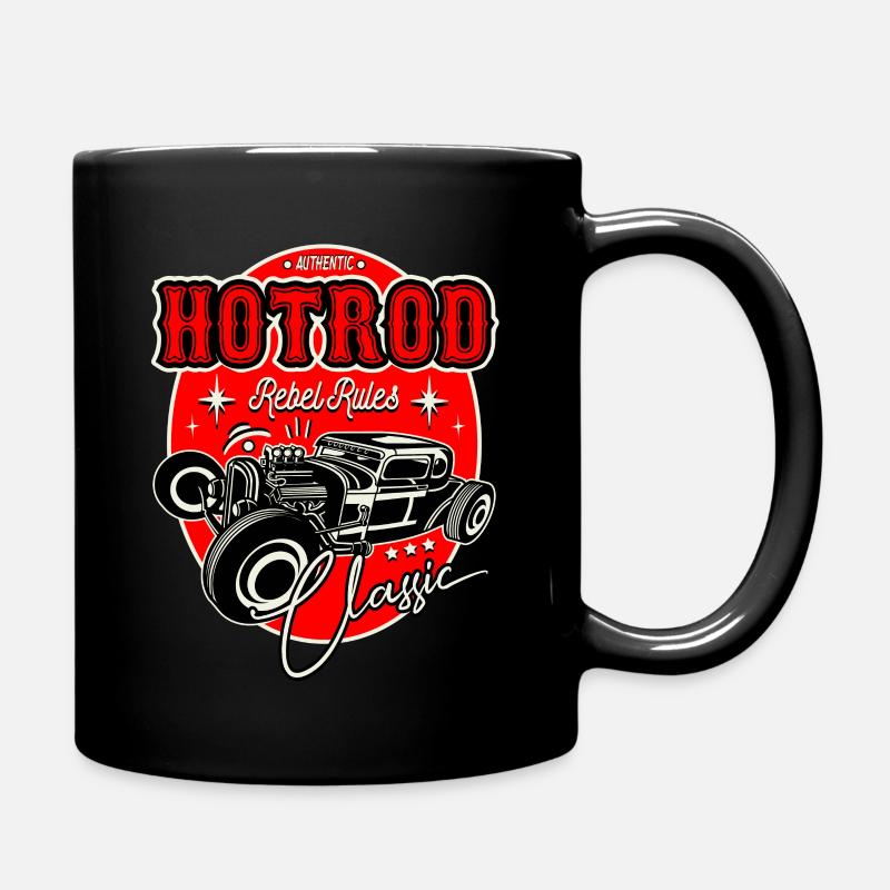 Rockabilly Oldtimer Rocker Rock N Roll - Tasse einfarbig - Schwarz