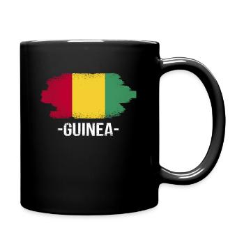 Drapeau guinée - Mug uni - noir - Droite