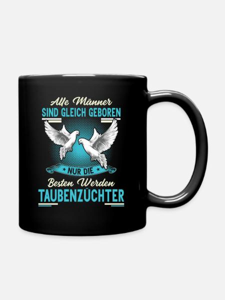 Taubenzüchter Taube Tauben Vogel Geschenkidee - Tasse einfarbig - Schwarz
