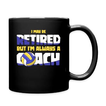 Entraîneur de volleyball retraités retraités - Mug uni - noir - Droite