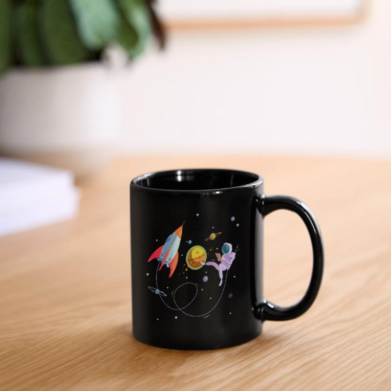 Fusée spatiale astronaute voyage dans l'espace Mug uni