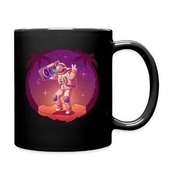 Cool Astronaut Space Space Space - Full Colour Mug - black - Right