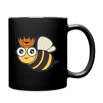 Queen Bee Crown - Full Colour Mug - black - Right