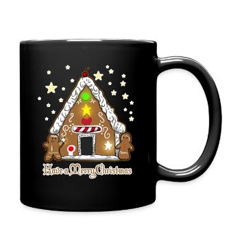 Maison de pain d'épice de Noël Passez un joyeux Noël - Mug uni - noir - Droite