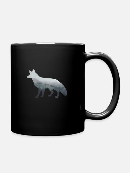 Renard renards nature forêt - Mug uni - noir