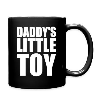 Messy Sayings Daddy's Little Toy Girl Sex Games - Full Colour Mug - black - Right