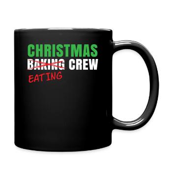Weihnachten Essen Crew - Weihnachten Hemd - Tasse einfarbig - Schwarz - Rechts