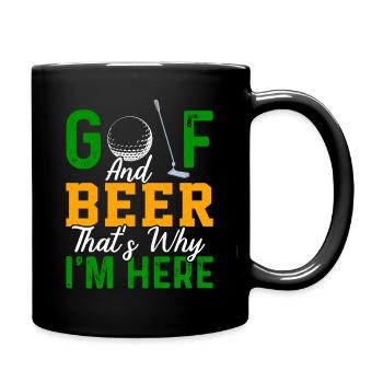 Golf golf club golfer golfer gift - Full Colour Mug - black - Right