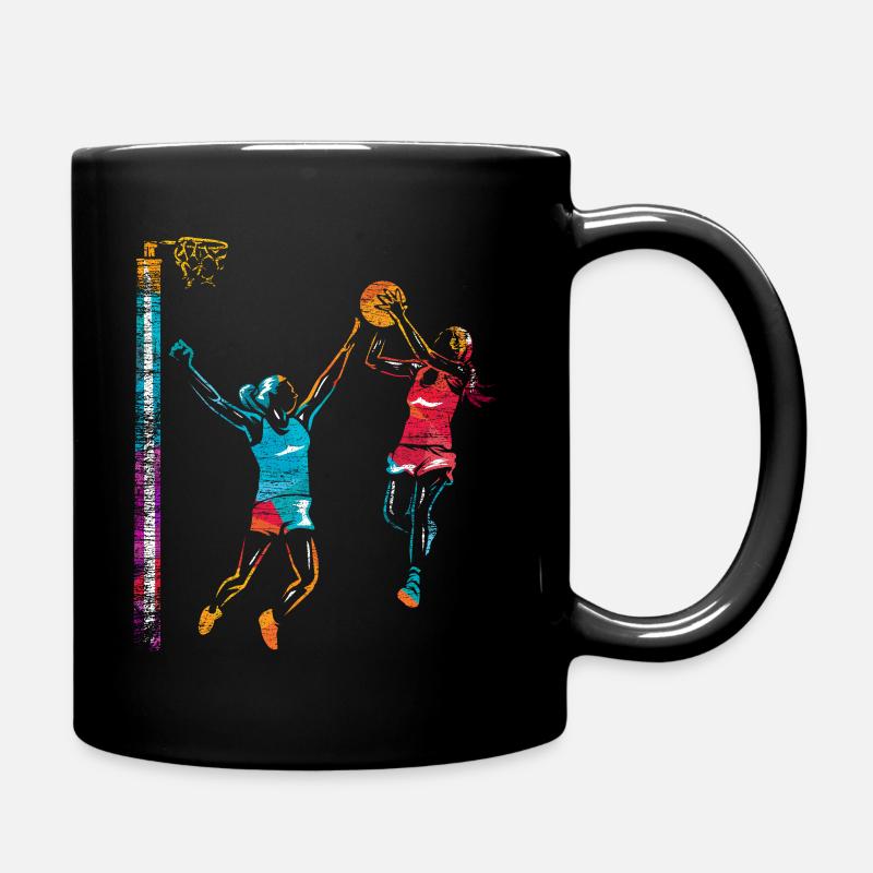 Netball - Full Colour Mug - black