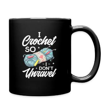 Je crochet so I don’t unravel design pour un - Mug uni - noir - Droite