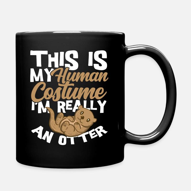 otter - Full Colour Mug - black