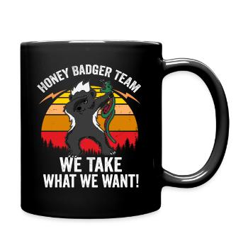 Team Honey Badger product Gift For Dabbing Animal - Full Colour Mug - black - Right
