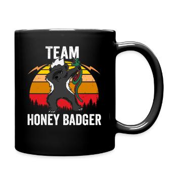 Team Honey Badger product Dabbing Animal Lover - Full Colour Mug - black - Right